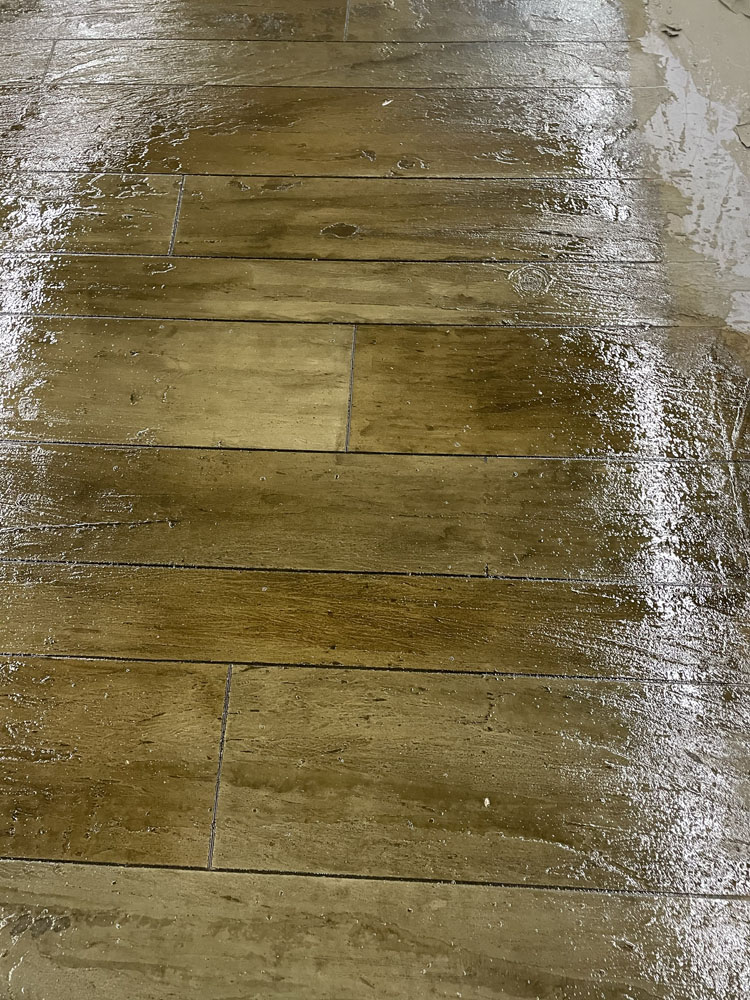 Concrete overlay application