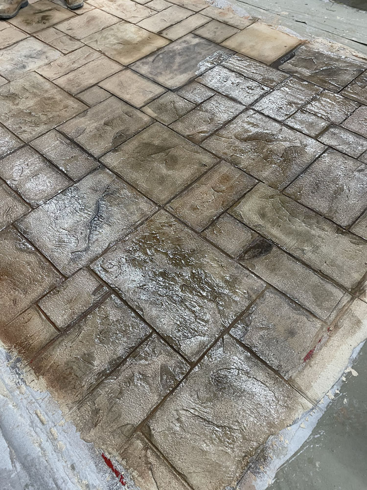 Concrete overlay surface detail