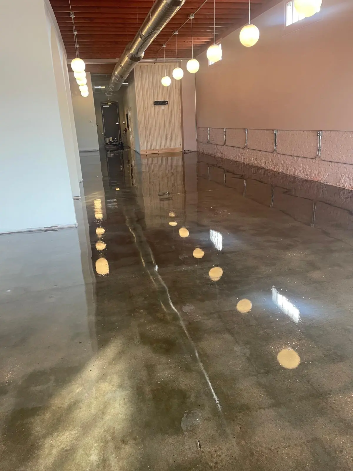 Concrete floor restoration finish