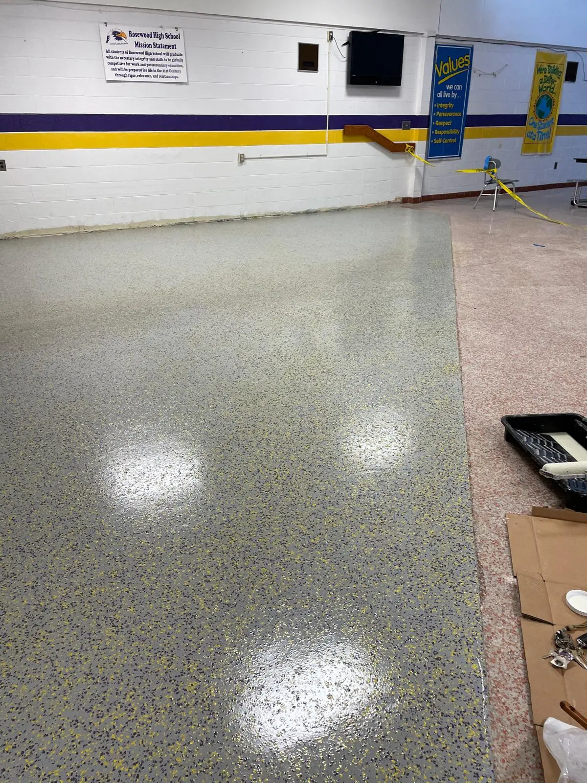 Concrete floor repair