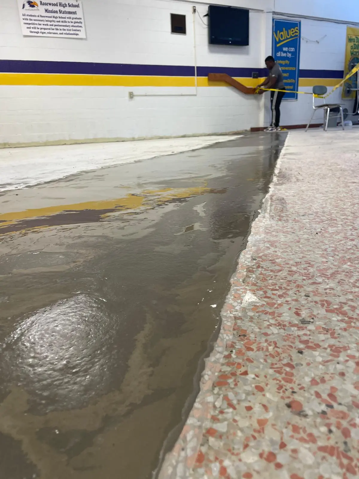 Concrete floor repair